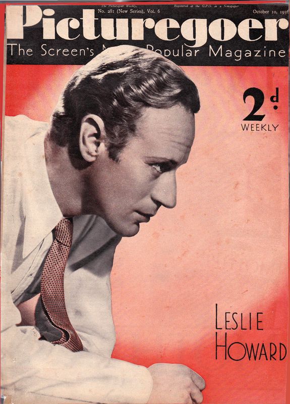 PICTUREGOER magazine side cover Issue 281  Weekly 10 October 1936