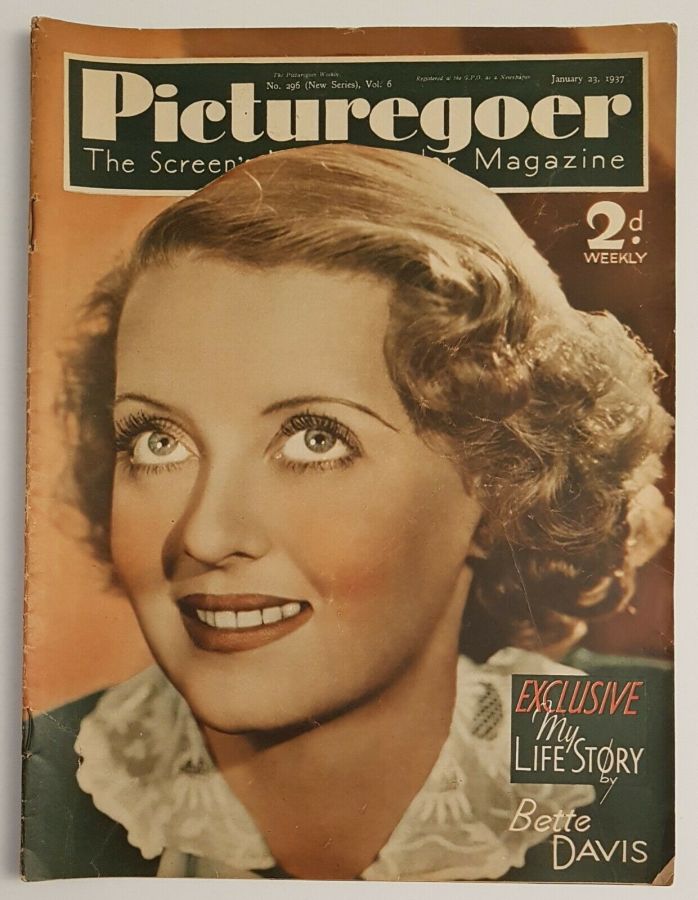 PICTUREGOER magazine side cover Issue 296  Weekly 23 January 1937