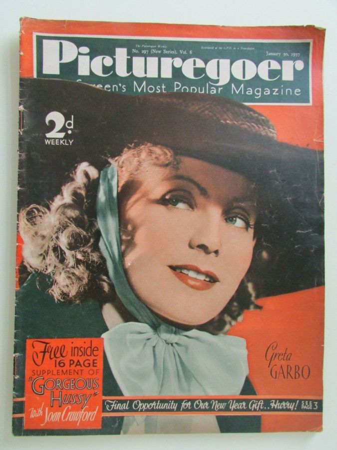 PICTUREGOER magazine side cover Issue 297  Weekly 30 January 1937