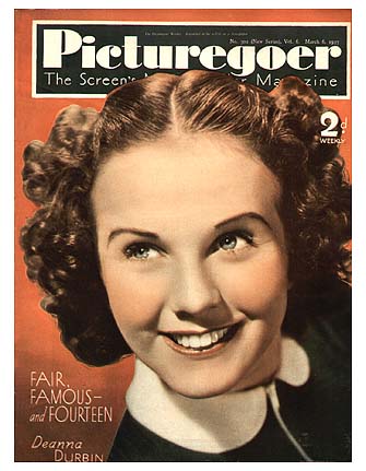 PICTUREGOER magazine side cover Issue 302  Weekly 6 March 1937