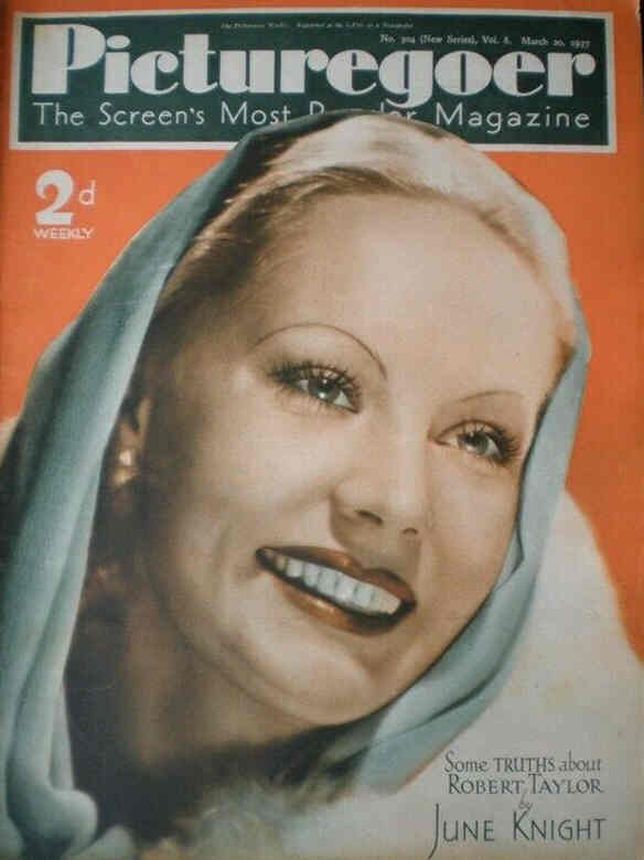 PICTUREGOER magazine side cover Issue 304  Weekly 20 March 1937