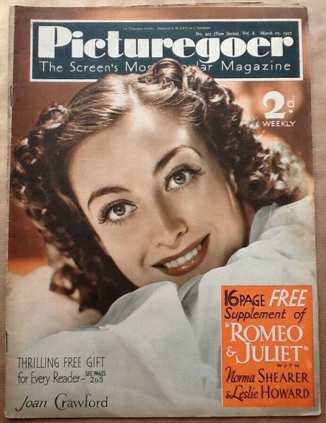 PICTUREGOER magazine side cover Issue 305  Weekly 27 March 1937