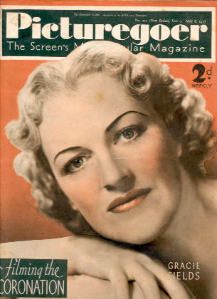 PICTUREGOER magazine side cover Issue 311  Weekly 8 May 1937
