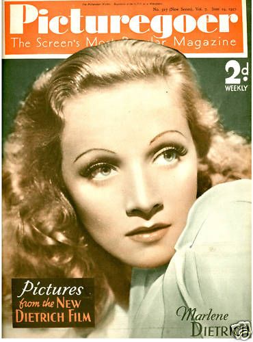 PICTUREGOER magazine side cover Issue 317  Weekly 19 June 1937