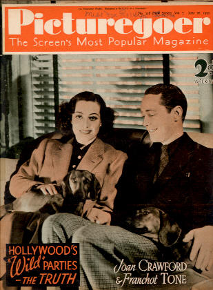 PICTUREGOER magazine side cover Issue 318  Weekly 26 June 1937