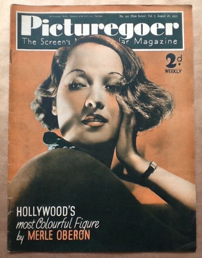 PICTUREGOER magazine side cover Issue 327  Weekly 28 August 1937