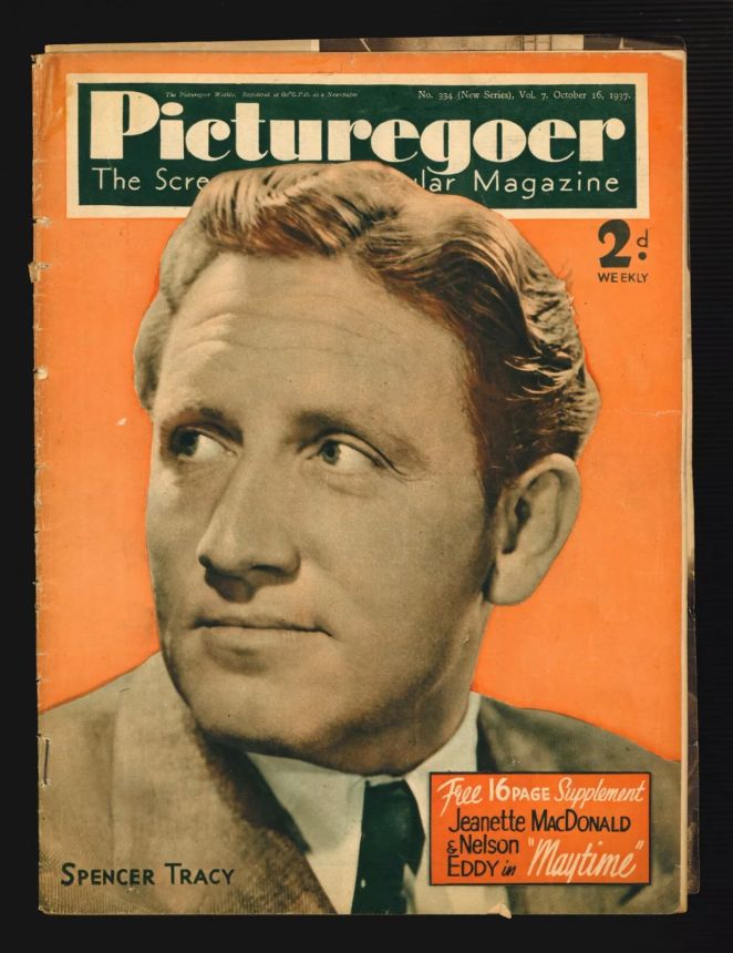 PICTUREGOER magazine side cover Issue 334  Weekly 16 October 1937