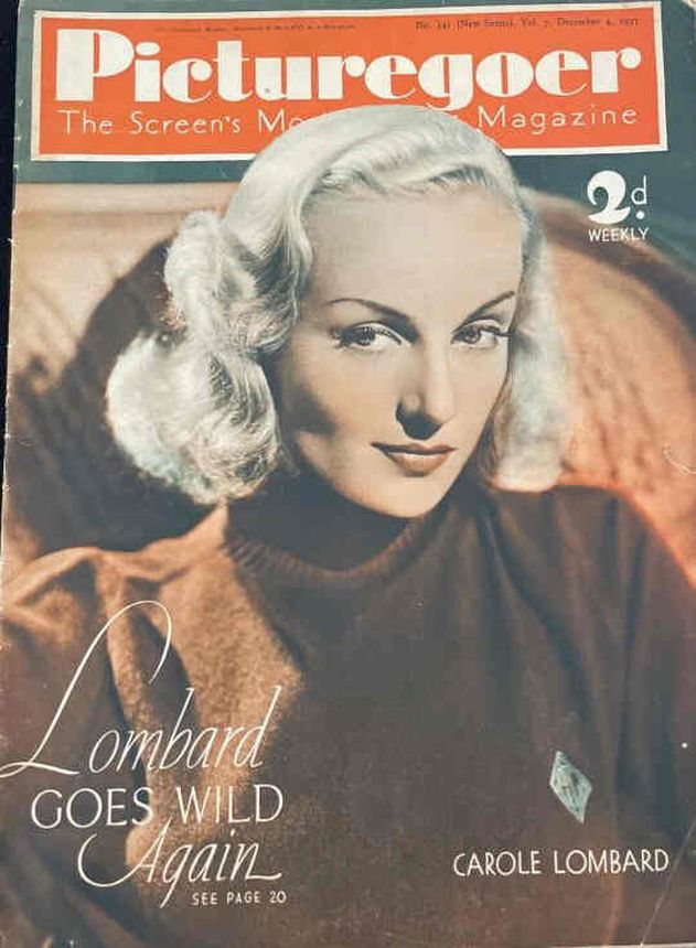 PICTUREGOER magazine side cover Issue 341  Weekly 4 December 1937