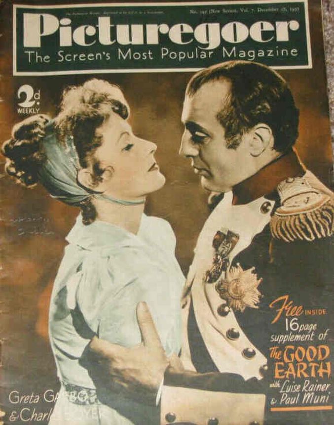 PICTUREGOER magazine side cover Issue 343  Weekly 18 December 1937