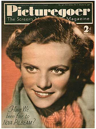 PICTUREGOER magazine side cover Issue 346  Weekly 8 January 1938