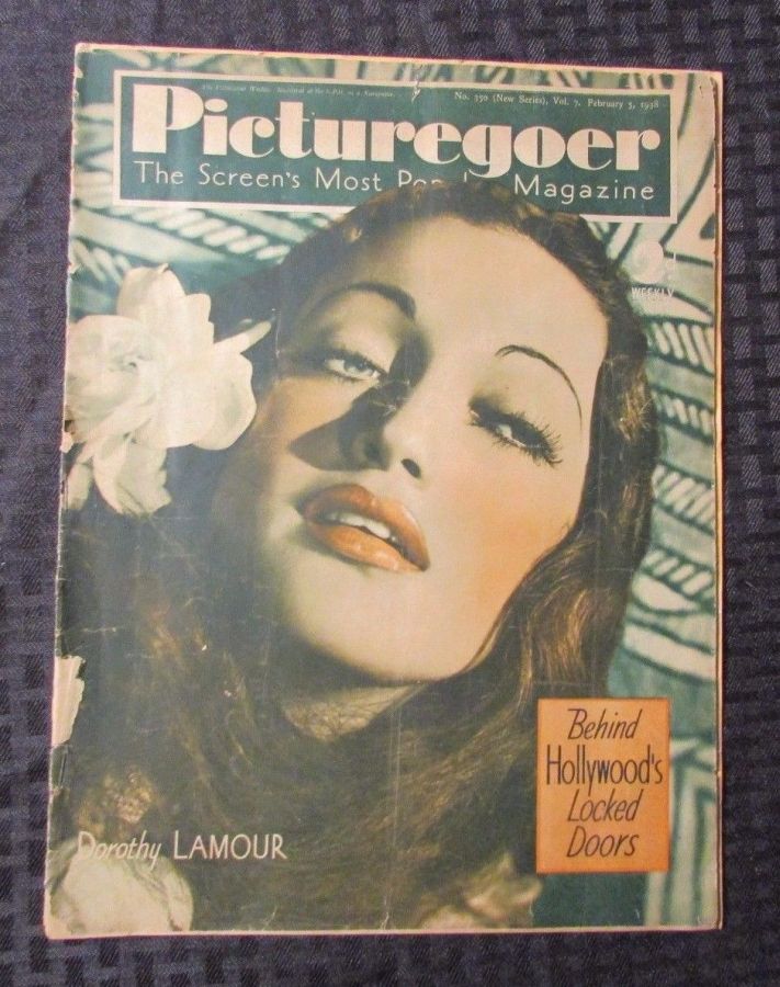 PICTUREGOER magazine side cover Issue 350  Weekly 5 February 1938