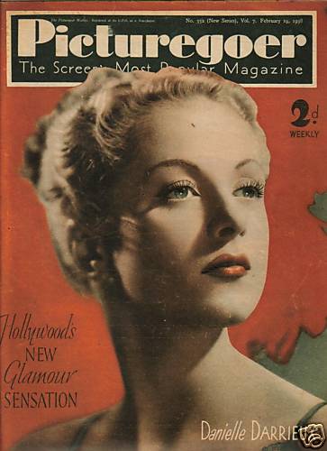PICTUREGOER magazine side cover Issue 352  Weekly 19 February 1938