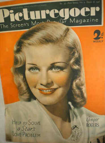 PICTUREGOER magazine side cover Issue 357  Weekly 26 March 1938