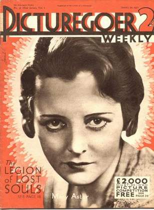 PICTUREGOER magazine side cover Issue 36  Weekly 30 January 1932
