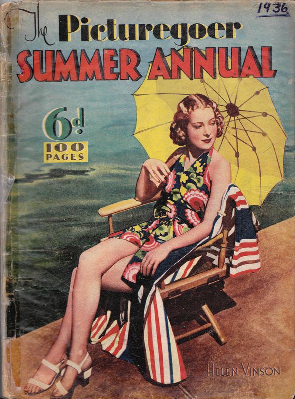 PICTUREGOER magazine side cover  Weekly Summer Annual 1936