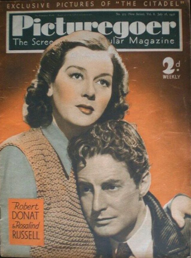 PICTUREGOER magazine side cover Issue 373  Weekly 16 July 1938
