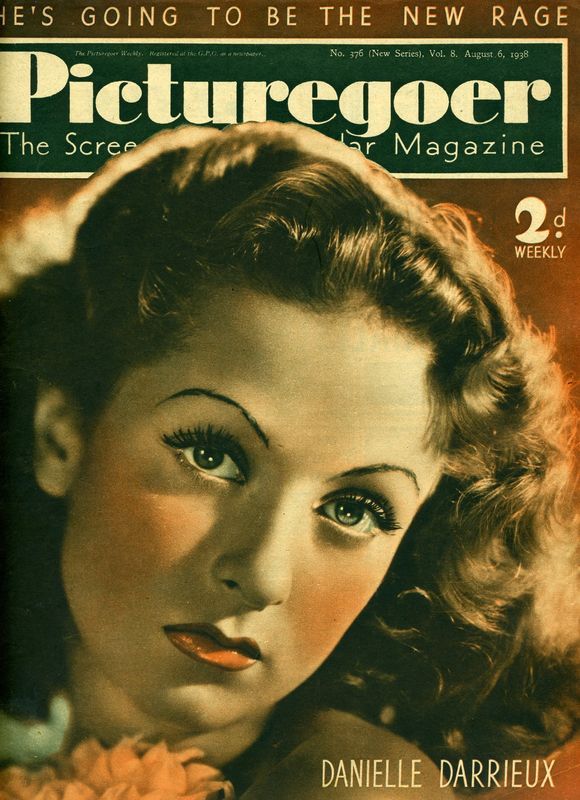 PICTUREGOER magazine side cover Issue 376  Weekly 6 August 1938