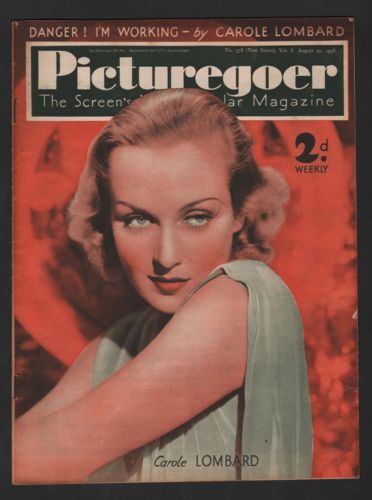PICTUREGOER magazine side cover Issue 378  Weekly 20 August 1938