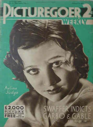 PICTUREGOER magazine side cover Issue 38  Weekly 13 February 1932