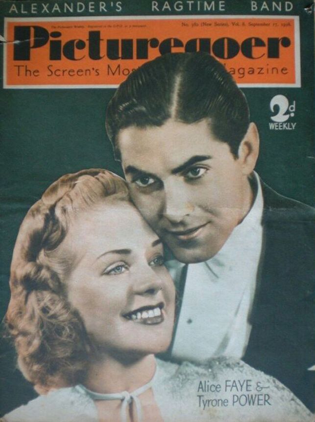PICTUREGOER magazine side cover Issue 382  Weekly 17 September 1938