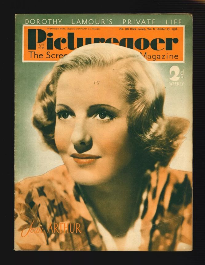 PICTUREGOER magazine side cover Issue 386  Weekly 15 October 1938