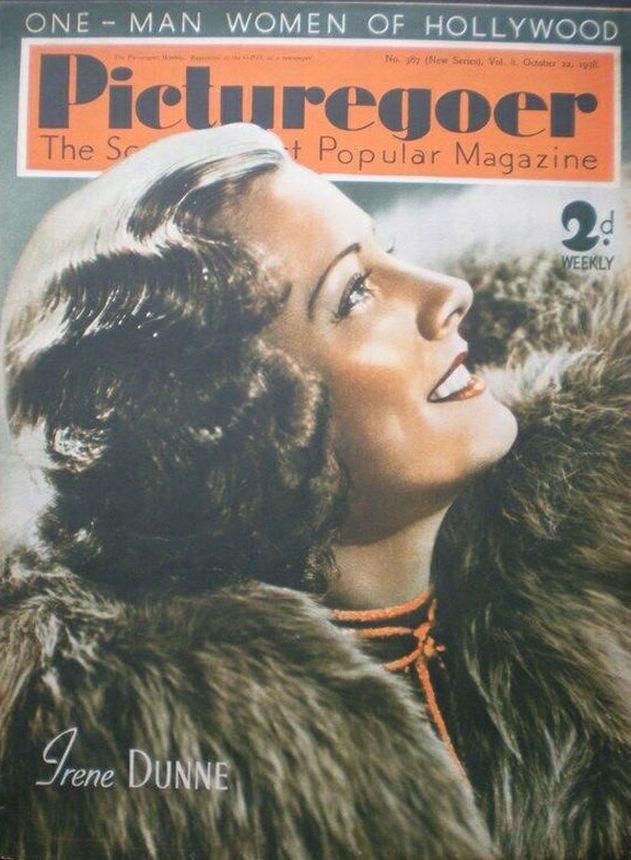 PICTUREGOER magazine side cover Issue 387  Weekly 22 October 1938