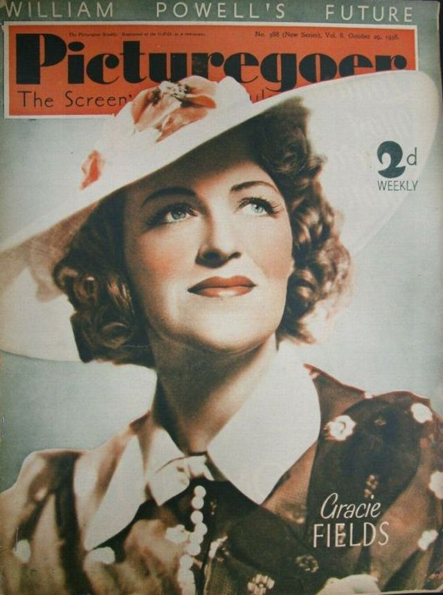 PICTUREGOER magazine side cover Issue 388  Weekly 29 October 1938