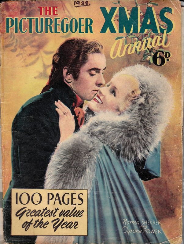 PICTUREGOER magazine side cover  Weekly Christmas Annual 1938