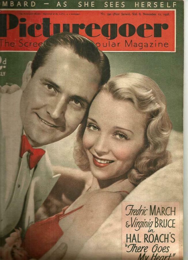PICTUREGOER magazine side cover Issue 390  Weekly 12 November 1938