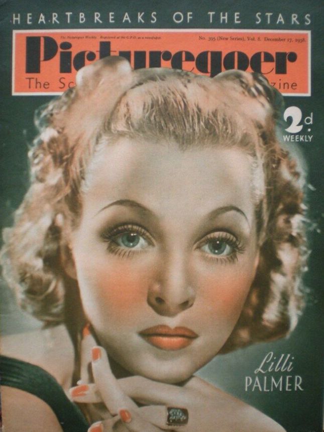 PICTUREGOER magazine side cover Issue 395  Weekly 17 December 1938