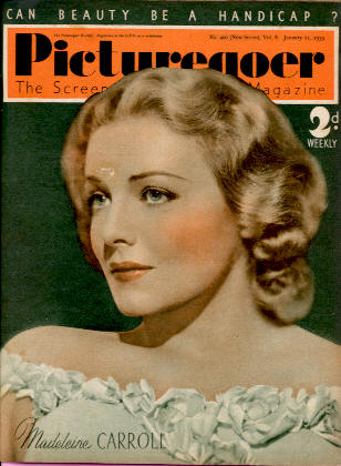 PICTUREGOER magazine side cover Issue 400  Weekly 21 January 1939