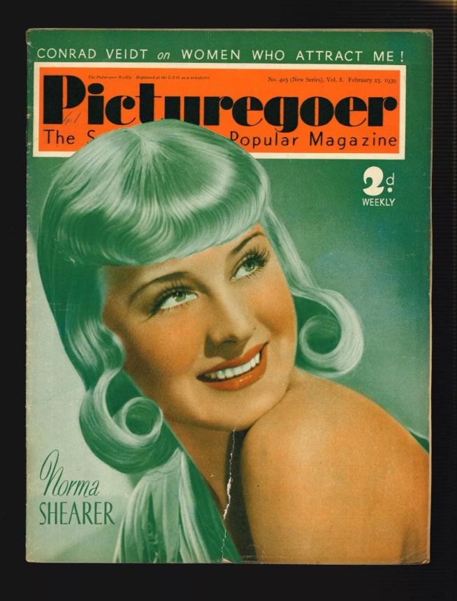 PICTUREGOER magazine side cover Issue 405  Weekly 25 February 1939