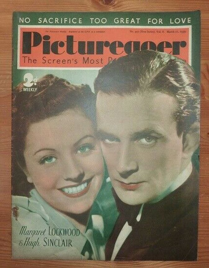PICTUREGOER magazine side cover Issue 407  Weekly 11 March 1939
