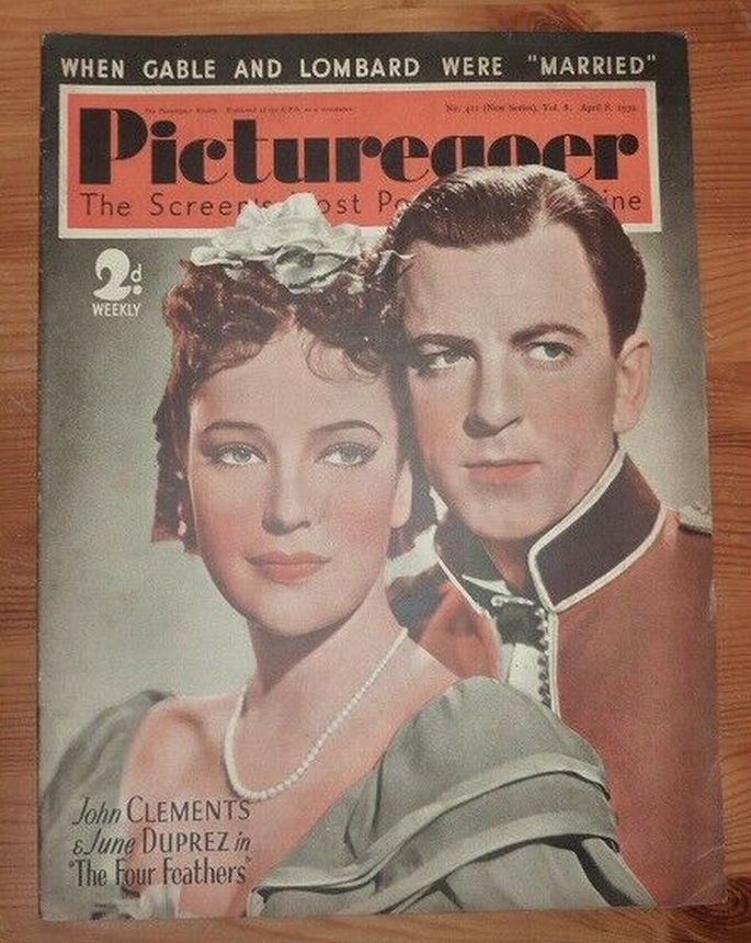 PICTUREGOER magazine side cover Issue 411  Weekly 8 April 1939