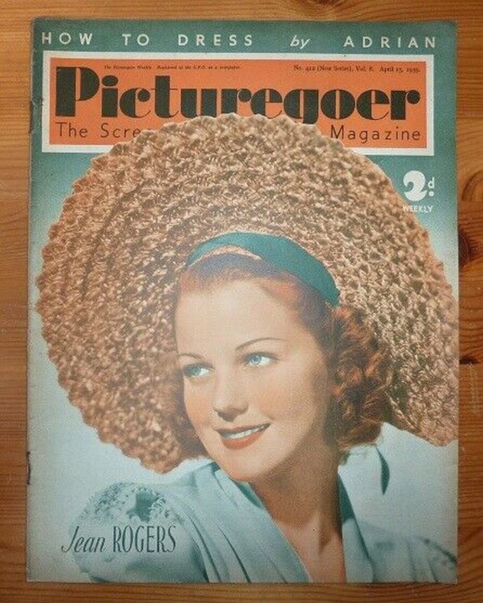 PICTUREGOER magazine side cover Issue 412  Weekly 15 April 1939