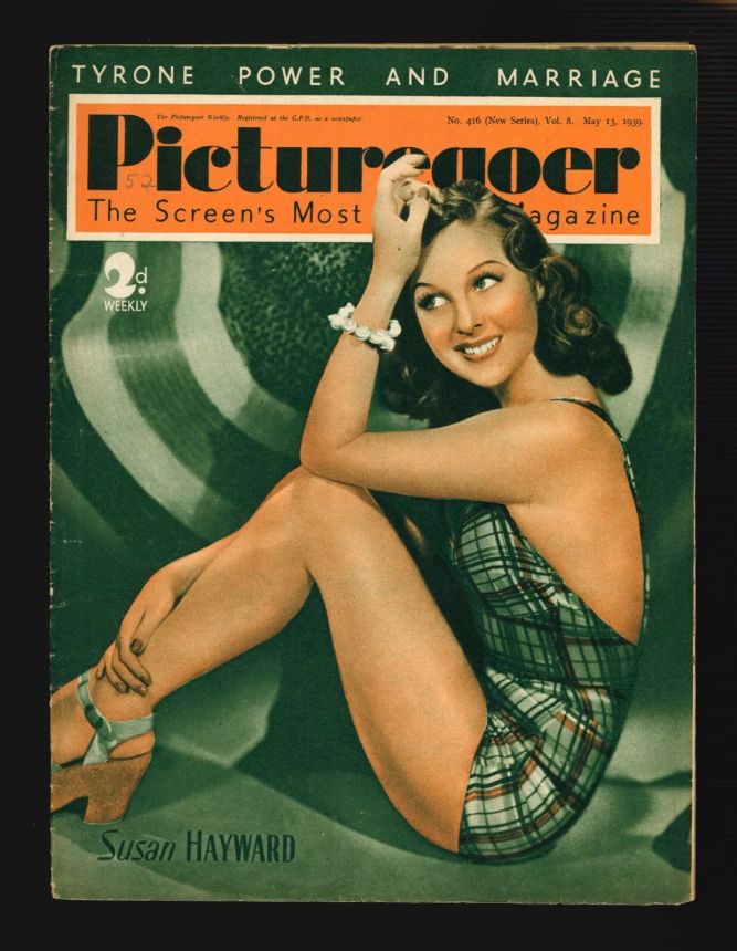 PICTUREGOER magazine side cover Issue 416  Weekly 13 May 1939