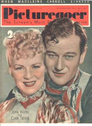 PICTUREGOER magazine side cover Issue 419  Weekly 3 June 1939