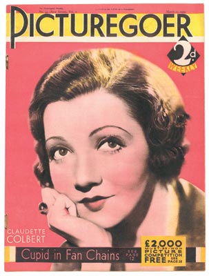 PICTUREGOER magazine side cover Issue 42  Weekly 12 March 1932