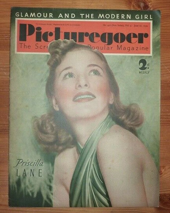 PICTUREGOER magazine side cover Issue 421  Weekly 17 June 1939