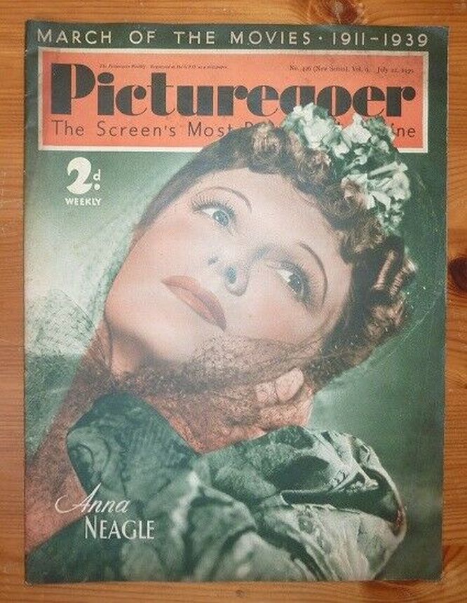 PICTUREGOER magazine side cover Issue 426  Weekly 22 July 1939