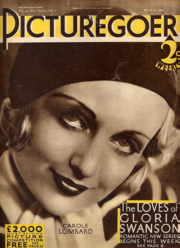 PICTUREGOER magazine side cover Issue 44  Weekly 26 March 1932