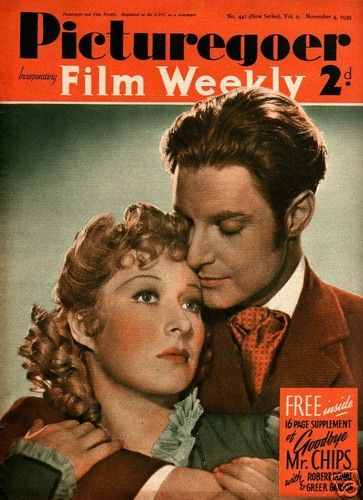PICTUREGOER magazine side cover Issue 441  Weekly 4 November 1939