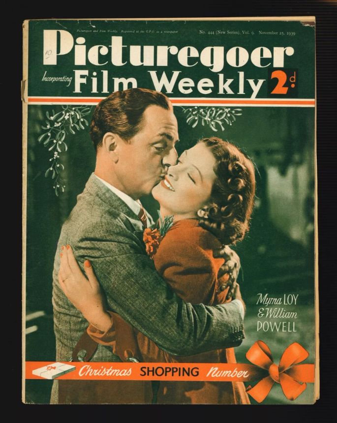 PICTUREGOER magazine side cover Issue 444  Weekly 25 November 1939