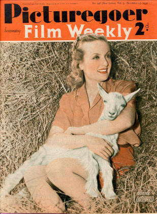 PICTUREGOER magazine side cover Issue 448  Weekly 23 December 1939