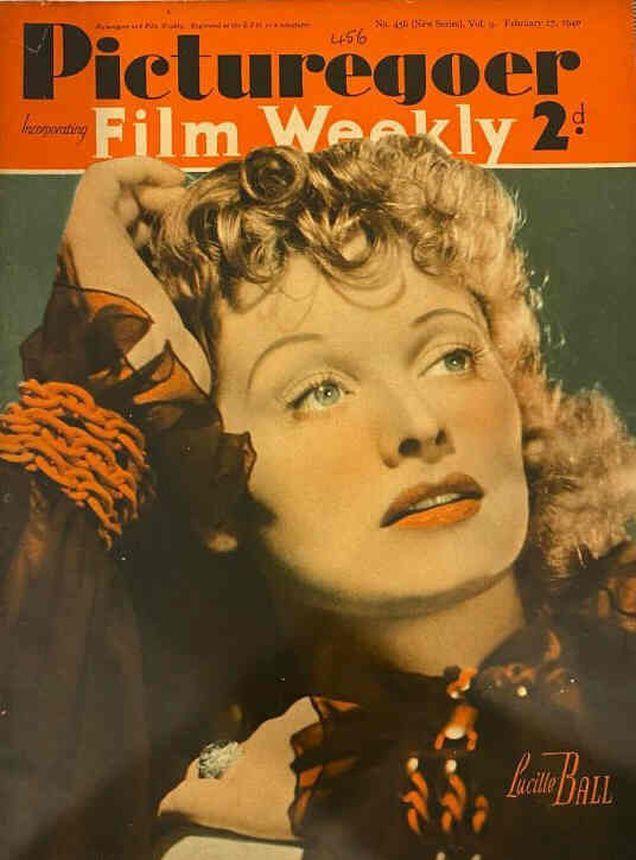 PICTUREGOER magazine side cover Issue 456  Weekly 17 February 1940