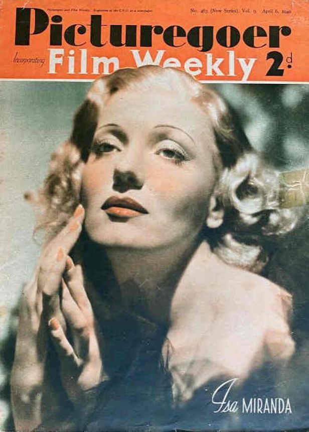 PICTUREGOER magazine side cover Issue 463  Weekly 6 April 1940