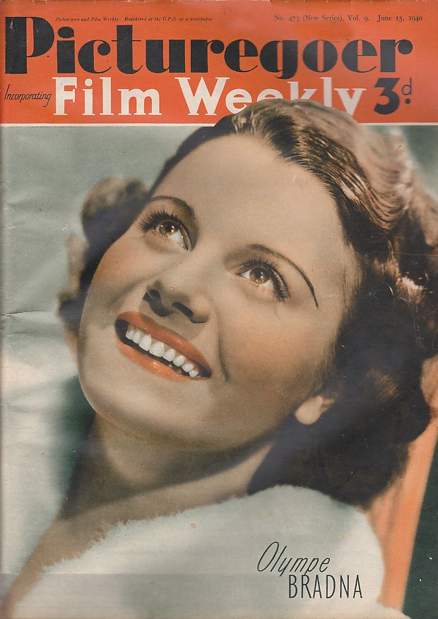 PICTUREGOER magazine side cover Issue 473  Weekly 15 June 1940