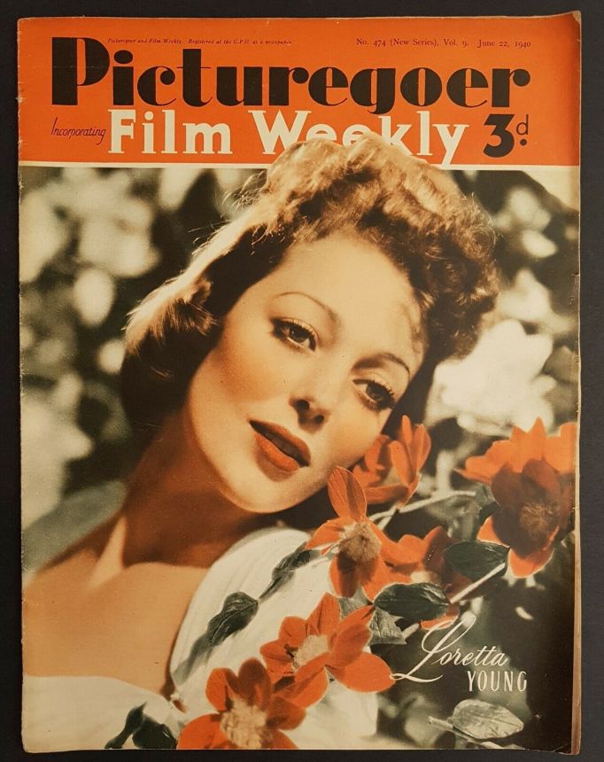 PICTUREGOER magazine side cover Issue 474  Weekly 22 June 1940