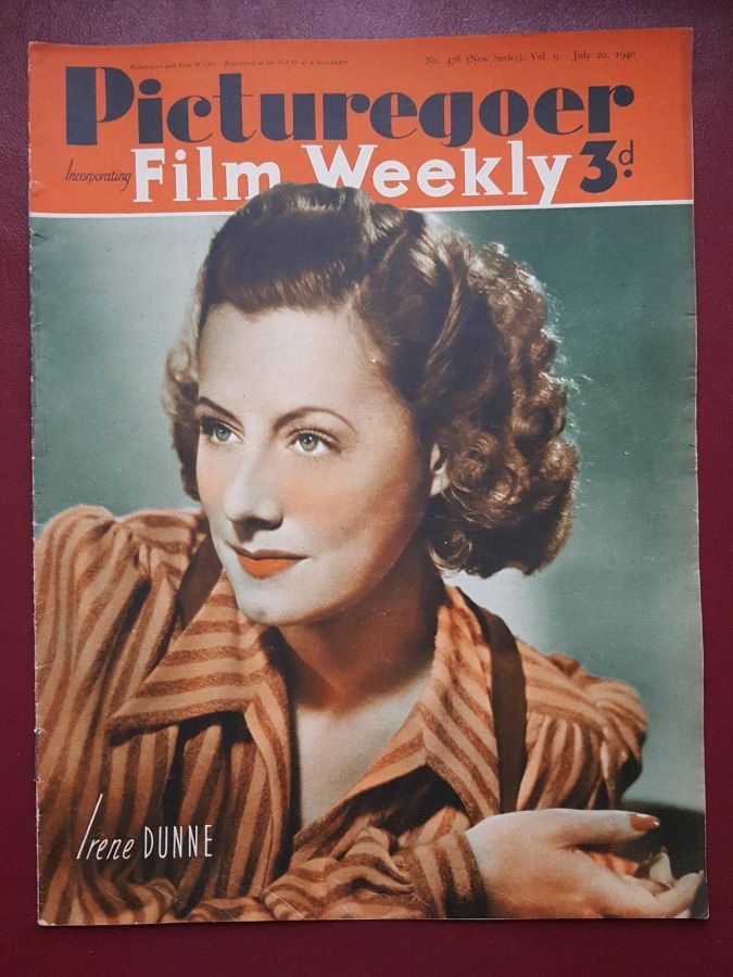 PICTUREGOER magazine side cover Issue 478  Weekly 20 July 1940