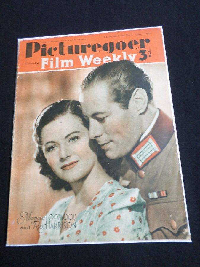 PICTUREGOER magazine side cover Issue 484  Weekly 31 August 1940